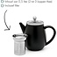 Bredemeijer Theepot Duet Eva mat zwart 0.5L