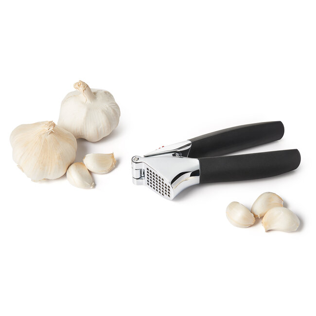 OXO Good Grips Knoflookpers – Met Ingebouwde Reiniger & Anti-Slipgreep