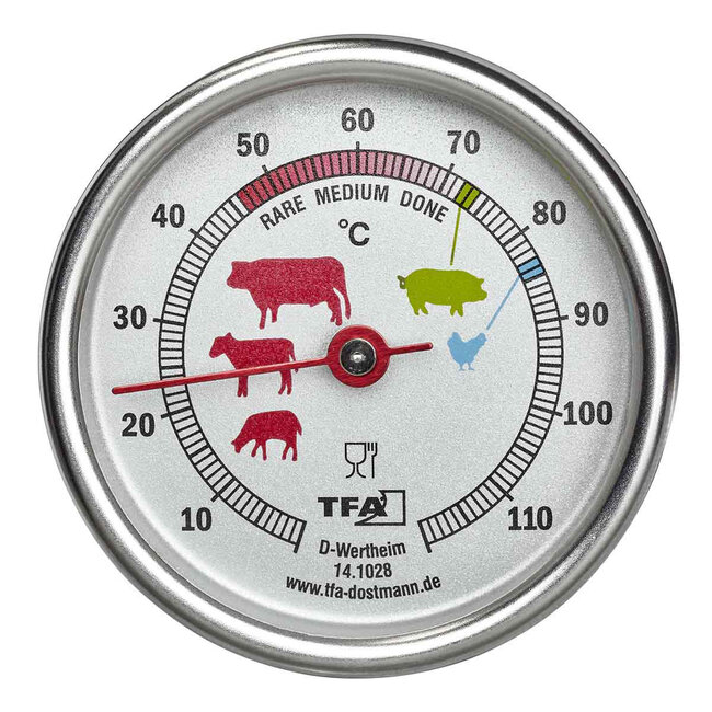 TFA Vleesthermometer rvs analoog
