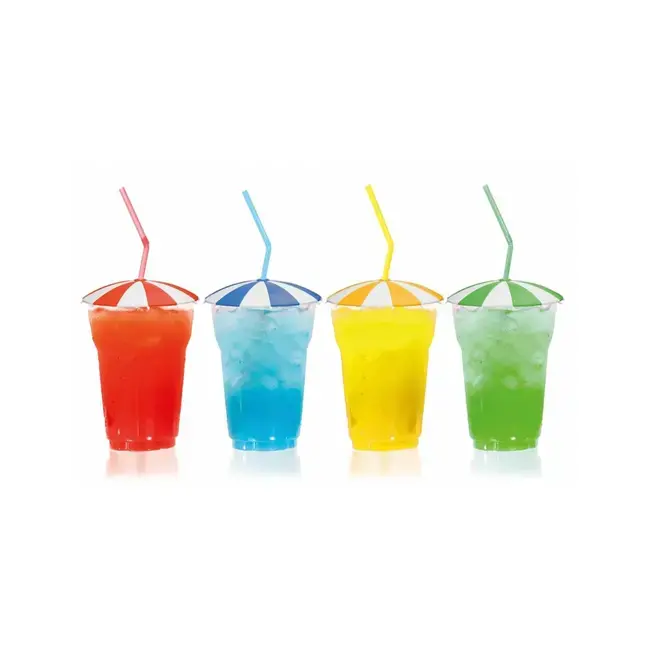 Glasparasolletjes Set van 8 – Vrolijke Cocktail Parasolletjes voor Glazen – Tegen Insecten – Decoratief voor Feestjes, Tuintafel en Zomerdrankjes