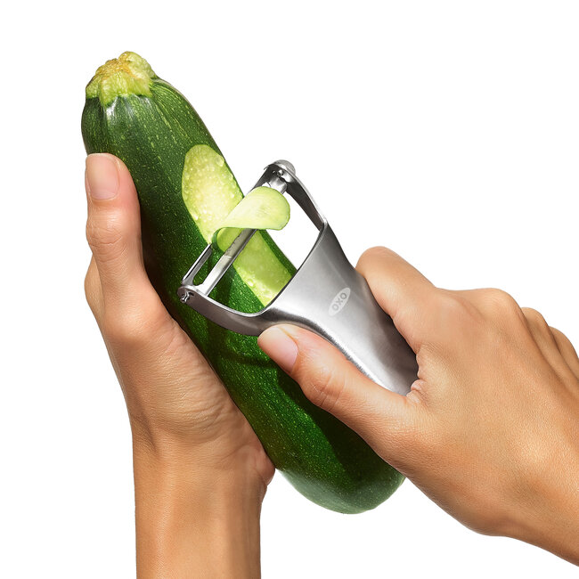 OXO SteeL Luxe Dunschiller Y-model – Japans RVS Mes & Ergonomische Greep