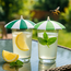 Glasparasolletjes Set van 8 – Vrolijke Cocktail Parasolletjes voor Glazen – Tegen Insecten – Decoratief voor Feestjes, Tuintafel en Zomerdrankjes
