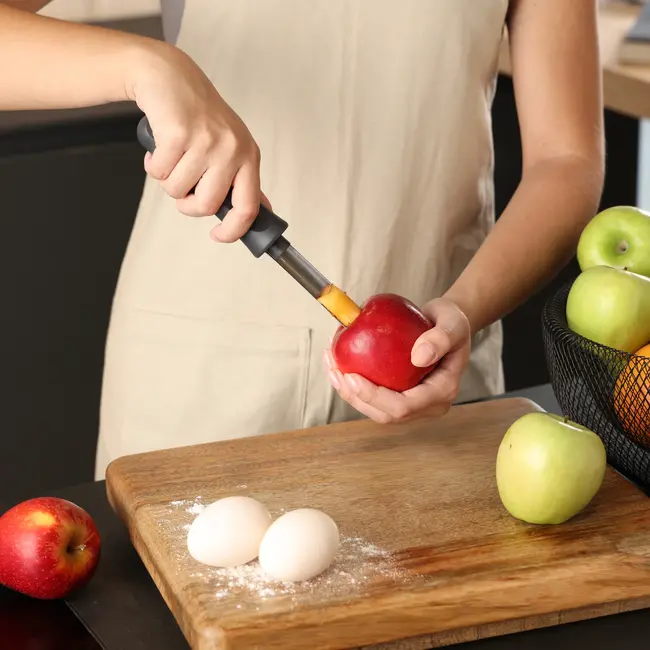 Zyliss Easy Twist Appelboor – Roestvrij Staal – Met Uitwerpsysteem & Ergonomische Greep