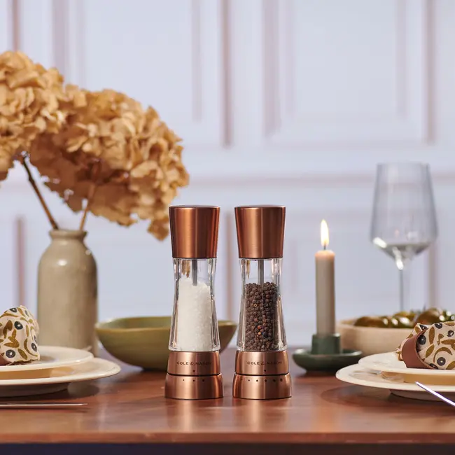 Cole & Mason Pepermolen en zoutmolen - Derwent Copper 190mm Instelbare maalgraad