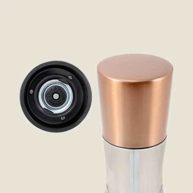 Cole & Mason Pepermolen en zoutmolen - Derwent Copper 190mm Instelbare maalgraad