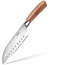 Stahl Santokumes Talon (13 cm): Compacte Precisie met Walnoothout Handvat |