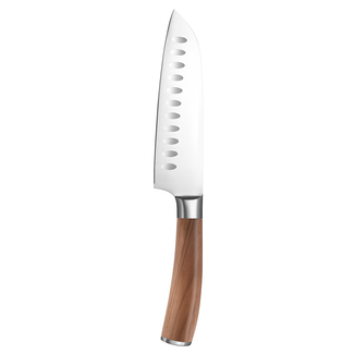 Stahl Santokumes Talon  Walnoothout 13cm