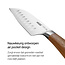 Stahl Santokumes Talon (13 cm): Compacte Precisie met Walnoothout Handvat |