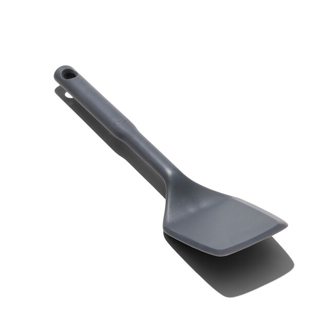 OXO Good Grips Spatel – Kleine Flexibele Turner van Siliconen – Hittebestendig & Veilig voor pannen met anti-aanbaklaag – Perfect voor Delicate Gerechten
