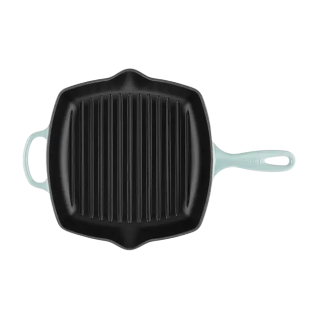 Le Creuset Grillpan Gietijzer Signature Sea Salt 26cm | Iconische Kwaliteit & Design