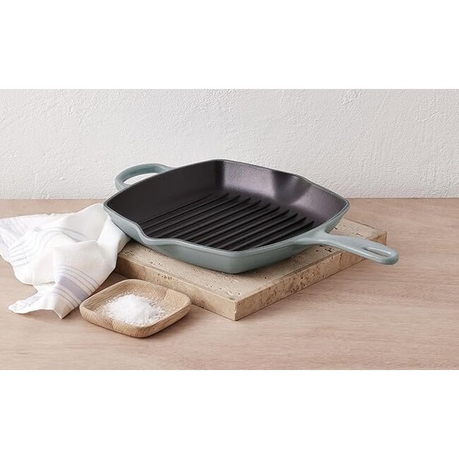 Le Creuset Grillpan Gietijzer Signature Sea Salt 26cm | Iconische Kwaliteit & Design
