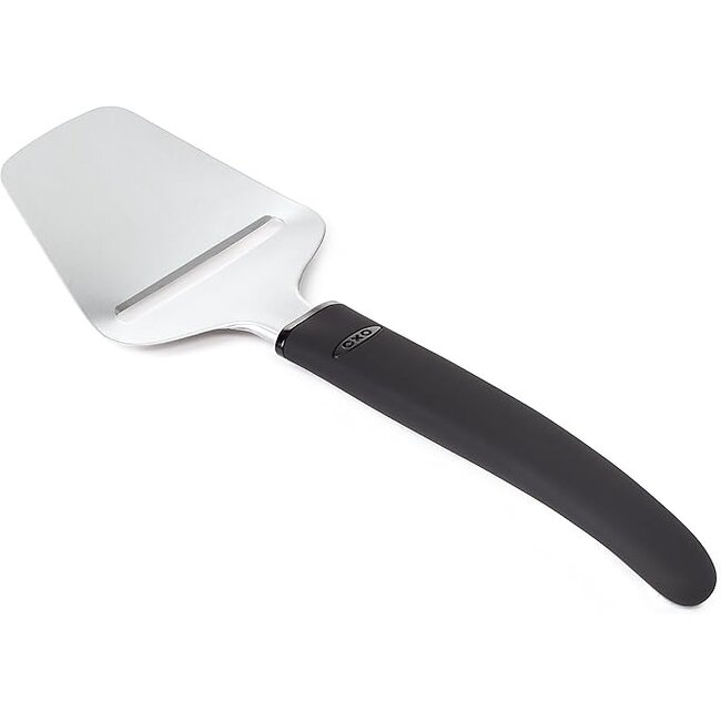 OXO Good Grips Kaasschaaf – Comfortabele Antislip Greep – Schaaft Makkelijk Harde en Semi Harde Kazen – RVS Snijvlak – Ergonomisch en Vaatwasserbestendig