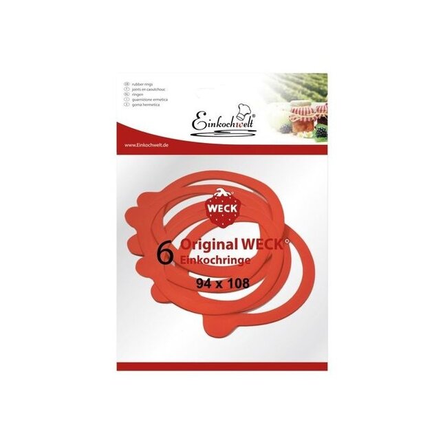 Weck Rubberring 94x108mm 6-stuks