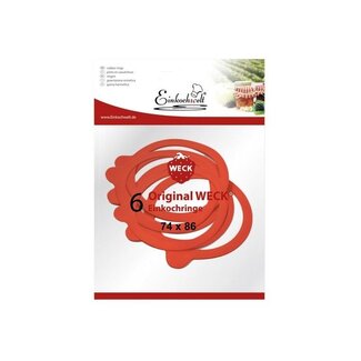 Weck Rubberring 74x86mm 6-stuks