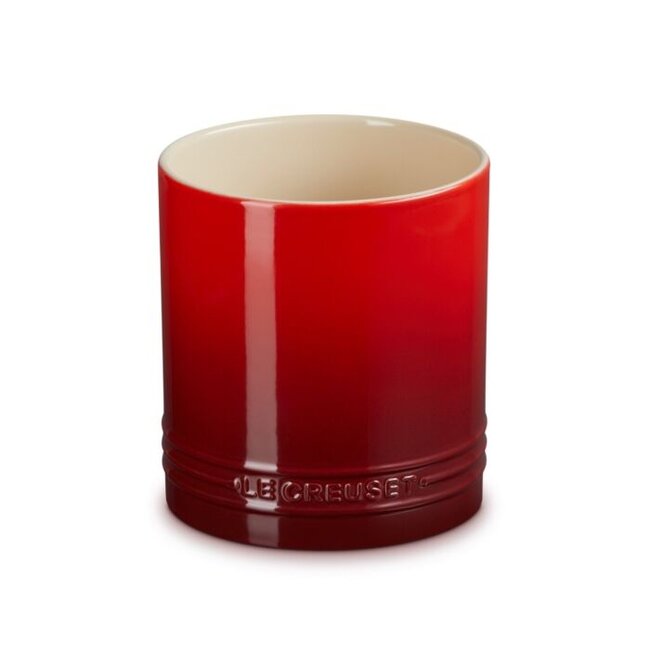 Le Creuset Spatelpot Signature Kersenrood – Duurzaam Aardewerk – 1,1 Liter – Opbergpot voor Keukengerei