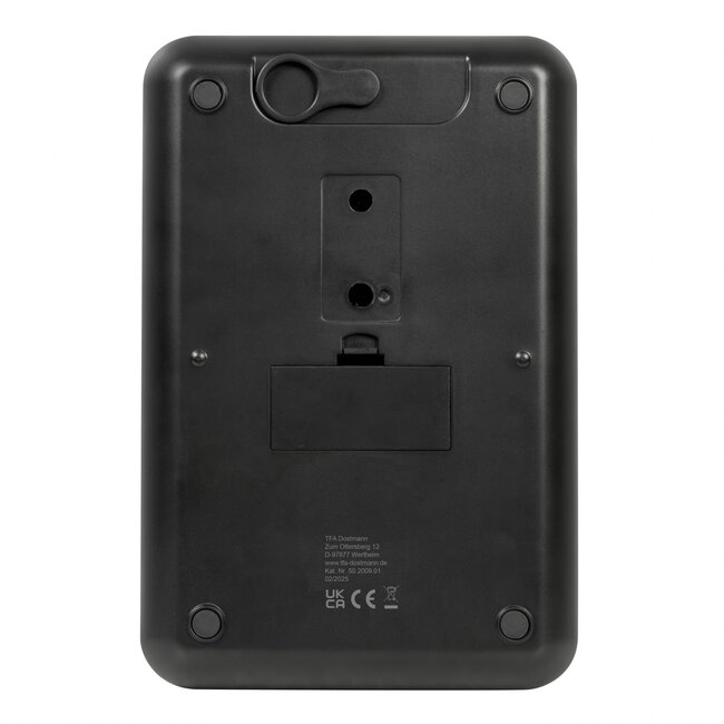 keukenweegschaal Cookie zwart – digitaal design weegschaal met LED-display - Tare-functie en 0,1 g nauwkeurigheid - Meet tot 5 kg