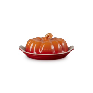 Le Creuset Botervloot Aardewerk Oranjerood Halloween Pompoen