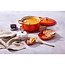 Le Creuset Halloween Pompoen Botervloot Vulkanisch Aardewerk Oranjerood Bewaren en Serveren
