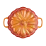 Le Creuset Halloween Pompoen Mini Braadpan 11 cm Oranjerood Aardewerk met Deksel voor Oven Grill Magnetron en Inductie