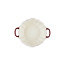 Le Creuset Halloween Pompoen Mini Braadpan 11 cm Garnet Aardewerk met Deksel voor Oven Grill Magnetron