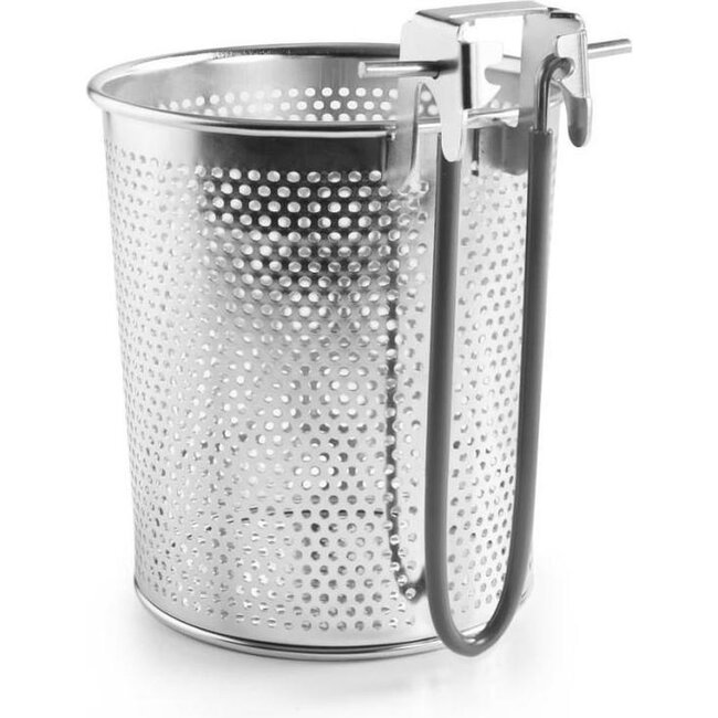 Ibili Pasta en Aspergeinzet RVS Ø12 cm Hoogte 14 cm met Antislip Greep Inklapbaar en Vaatwasmachinebestendig