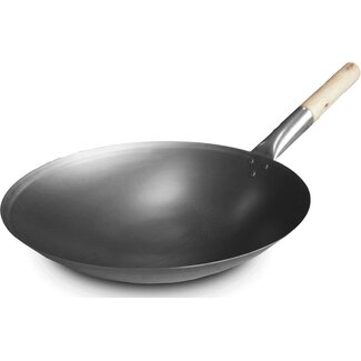 Kitchen Basics Wokpan 40 cm Houten Steel