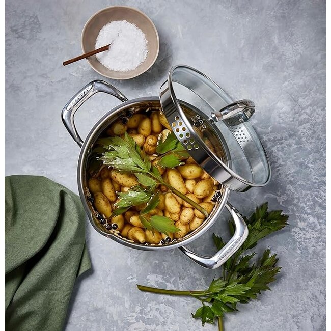 Scanpan Pannenset STS 3-delig 1x Steelpan 16cm - 1x kookpan 20cm  1x kookpan 24cm