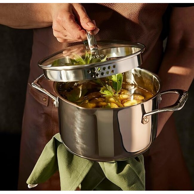 Scanpan Pannenset STS 3-delig 1x Steelpan 16cm - 1x kookpan 20cm  1x kookpan 24cm