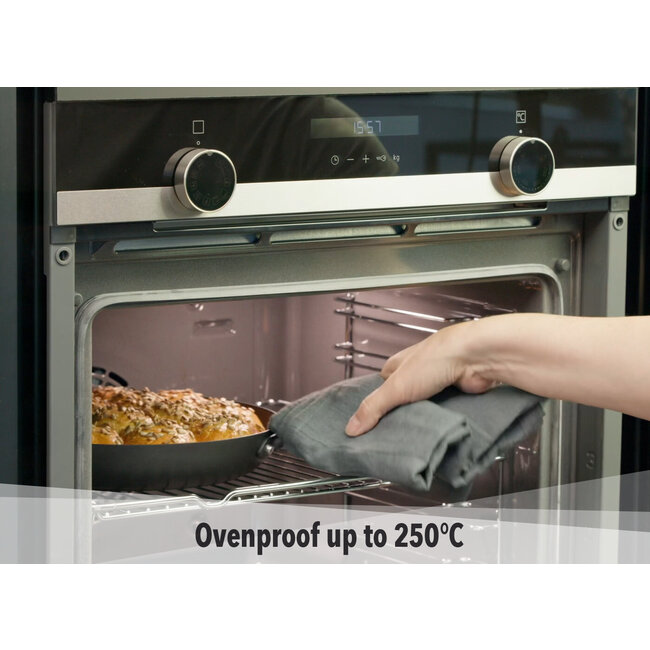 Scanpan Hapjespan - Pro SB+ Induction - 2.4L - 28cm - Stratanium+ Anti-aanbaklaag - Met glazen deksel - 10 jaar garantie