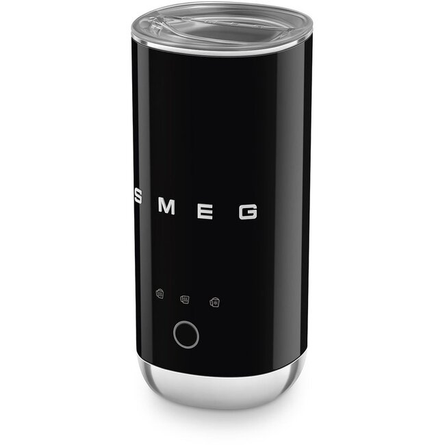 Smeg Melkopschuimer Zwart MFF02BLEU 120ml - Keramische anti-aanbaklaag - Drie functies