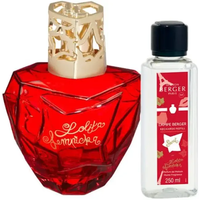 Lampe Berger Giftset Lolita Lempicka Sweet Rode Iconische Lamp Met Luxe Geur 250ml Voor Luchtreiniging En Sfeervolle Parfumering In Huis