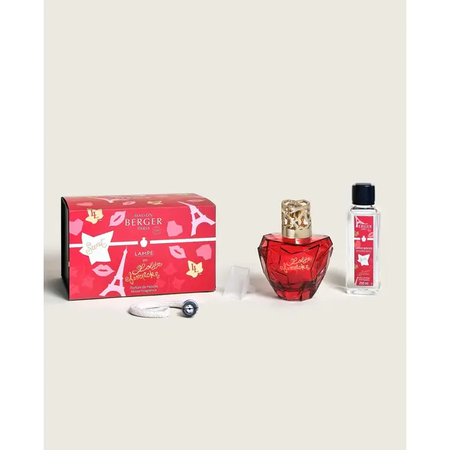 Lampe Berger Giftset Lolita Lempicka Sweet Rode Iconische Lamp Met Luxe Geur 250ml Voor Luchtreiniging En Sfeervolle Parfumering In Huis
