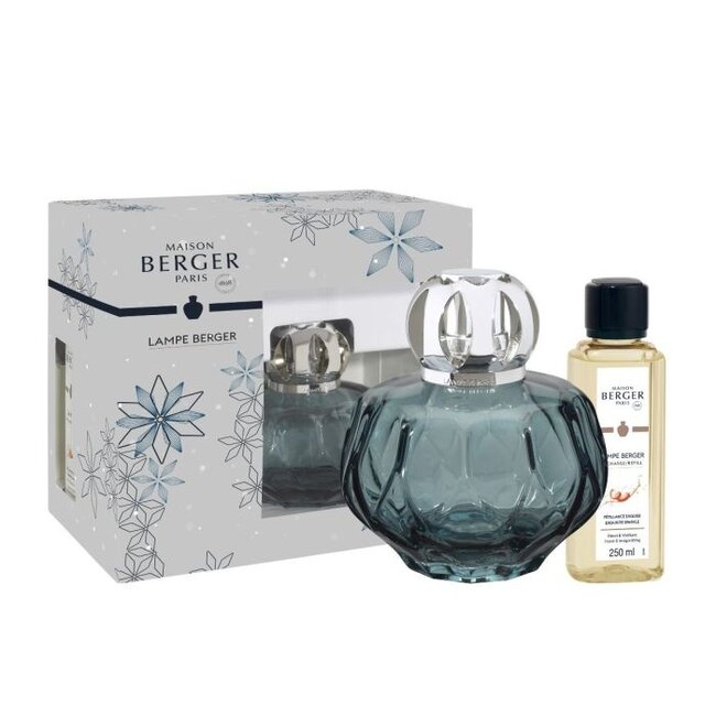 Lampe Berger Giftset Rosalie Bleue Met Origami Design Door Anthony Gambus Inclusief Huisparfum Pétillance Exquise 250ml