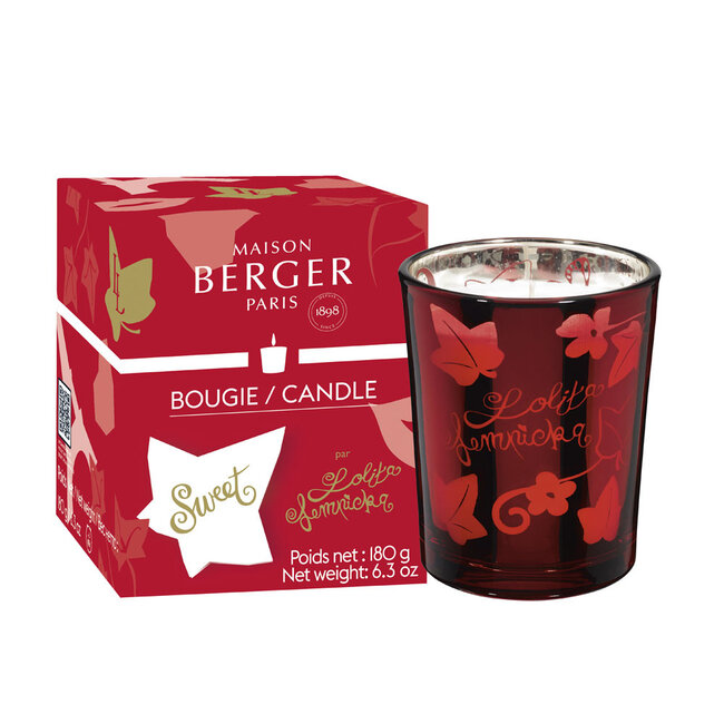 Maison Berger Geurkaars Lolita Lempicka Sweet Rode Kaars - (+/-) 40uur -  Zoete Kers Muskus Gourmand