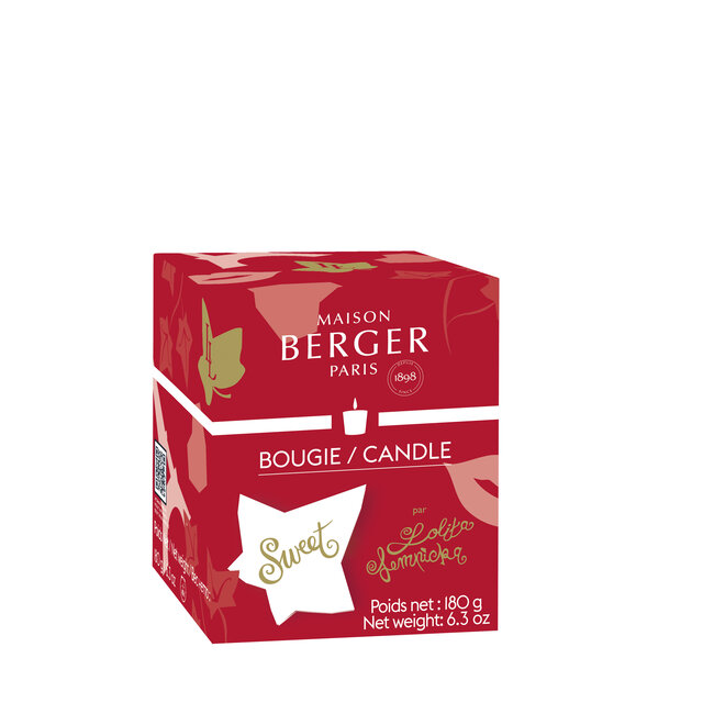 Maison Berger Geurkaars Lolita Lempicka Sweet Rode Kaars - (+/-) 40uur -  Zoete Kers Muskus Gourmand