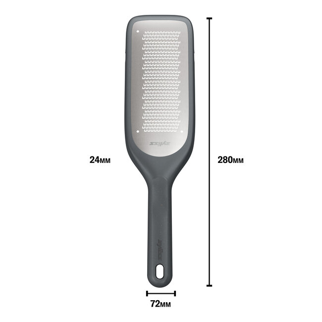 Zyliss Fijne Rasp – Ultrascherpe Rasp voor Harde Kazen, Chocolade & Groenten, Antislip, Beschermkap, Eco-Handgreep, Vaatwasserbestendig, Duurzaam