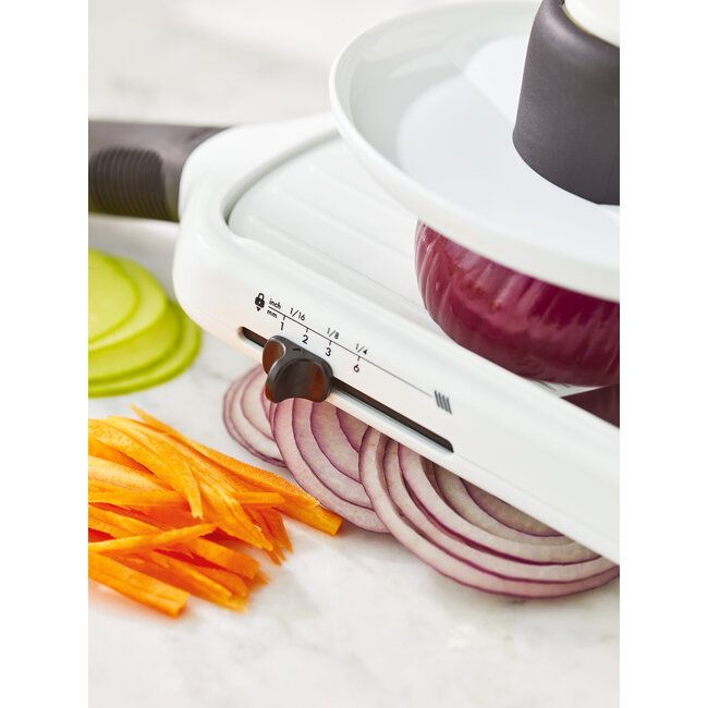 OXO Good Grips Handmandoline – Met Restenhouder – Instelbaar 5-standen