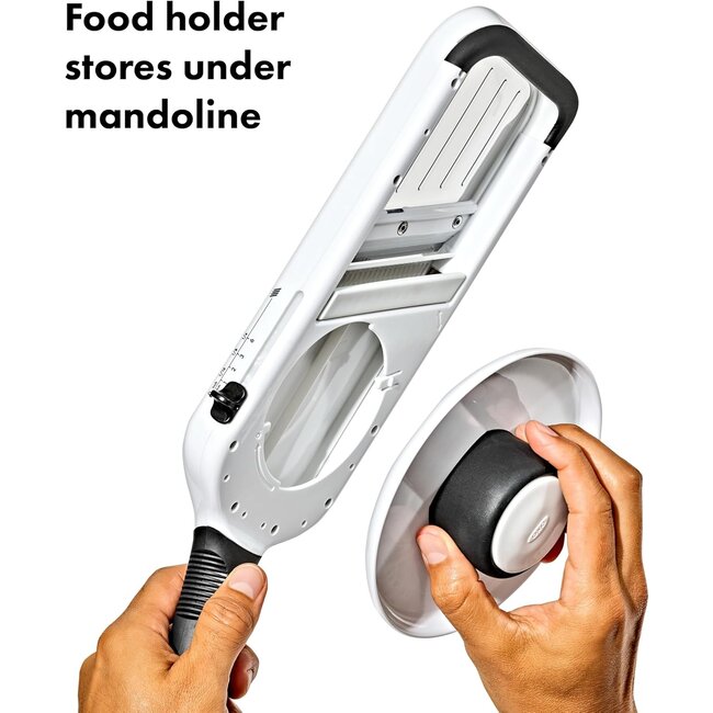 OXO Good Grips Handmandoline – Met Restenhouder – Instelbaar 5-standen