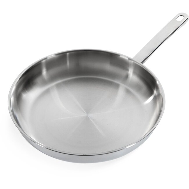 BK Koekenpan Bright RVS 28 cm – geschikt voor alle warmtebronnen inclusief inductie, ovenbestendig tot 230°C en vaatwasserbestendig