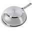 BK Wok Bright RVS 28 cm – ovenbestendig tot 230°C, geschikt voor alle warmtebronnen inclusief inductie, PFAS-vrij en vaatwasserbestendig