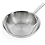BK Wok Bright RVS 28 cm – ovenbestendig tot 230°C, geschikt voor alle warmtebronnen inclusief inductie, PFAS-vrij en vaatwasserbestendig