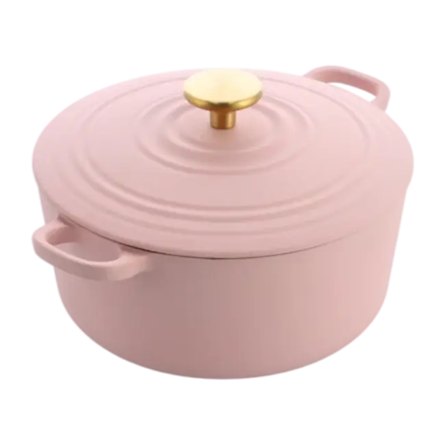 BK Braadpan Gietijzer Bourgogne Blush Pink 4.2 Liter / 24cm