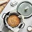 Staub Braadpan Eucalyptus 28 cm Gietijzeren Cocotte, Groene Pan met Deksel en Aroma Regenstructuur voor Malse Gerechten