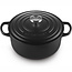 Le Creuset Braadpan Signature Mat Zwart 20 cm, gietijzeren klassieker voor stoofpotten en ovengerechten