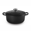 Le Creuset Braadpan Signature Mat Zwart 20 cm, gietijzeren klassieker voor stoofpotten en ovengerechten