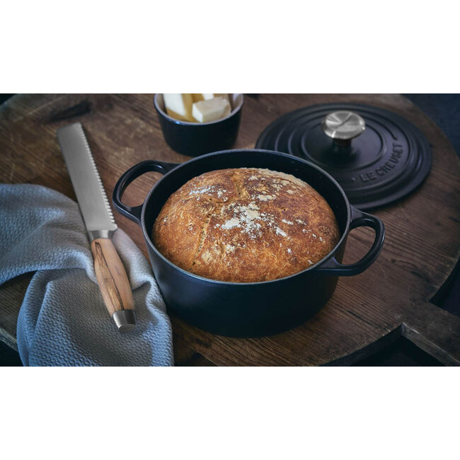 Le Creuset Braadpan Signature Mat Zwart 20 cm, gietijzeren klassieker voor stoofpotten en ovengerechten