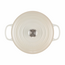 Le Creuset Braadpan Signature Meringue 20 cm, gietijzer met geëmailleerde binnenlaag,