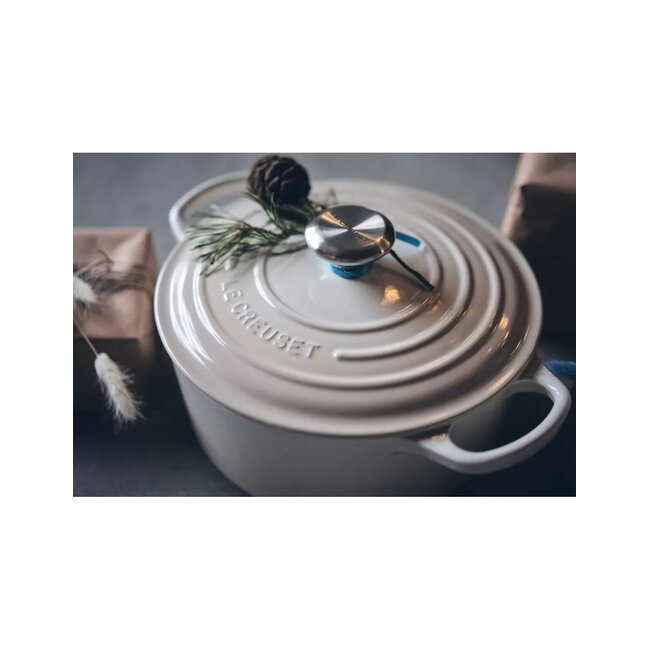 Le Creuset Braadpan Signature Meringue 20 cm, gietijzer met geëmailleerde binnenlaag,