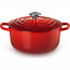 Le Creuset Braadpan Signature Kersenrood 20cm, gietijzer met emaillelaag geschikt voor alle warmtebronnen