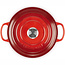 Le Creuset Braadpan Signature Kersenrood 20cm, gietijzer met emaillelaag geschikt voor alle warmtebronnen